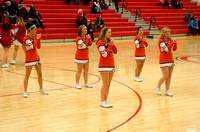 Cheerleaders at Cedarville Game